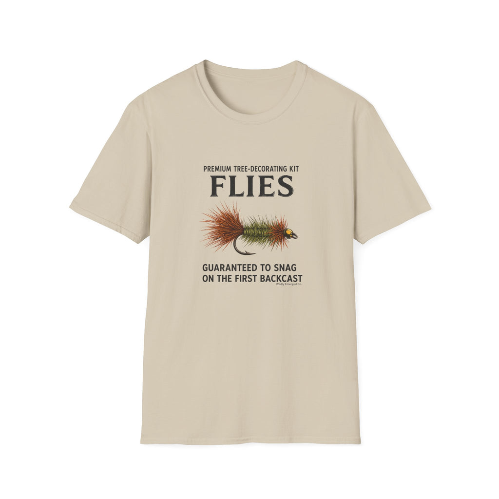 "Premium Tree-Decorating Kit: Flies" Funny Fishing Fly Shirt