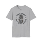 Found Where The Service Ends — Hiking Boot Print Tee