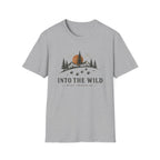Into The Wild — Mountain Sunset Paw Print Tee