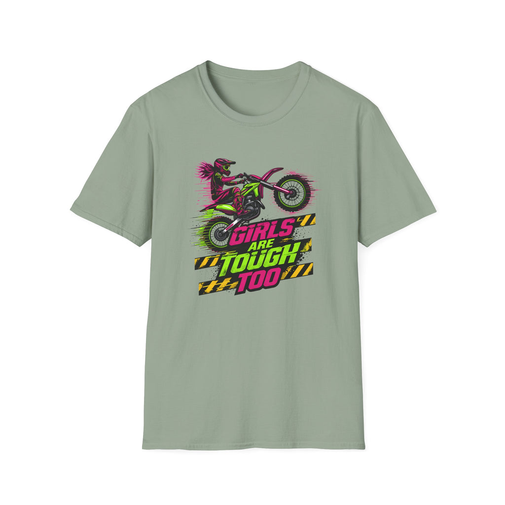 Girls Are Tough Too Motocross T-Shirt