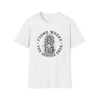 Found Where The Service Ends — Hiking Boot Print Tee