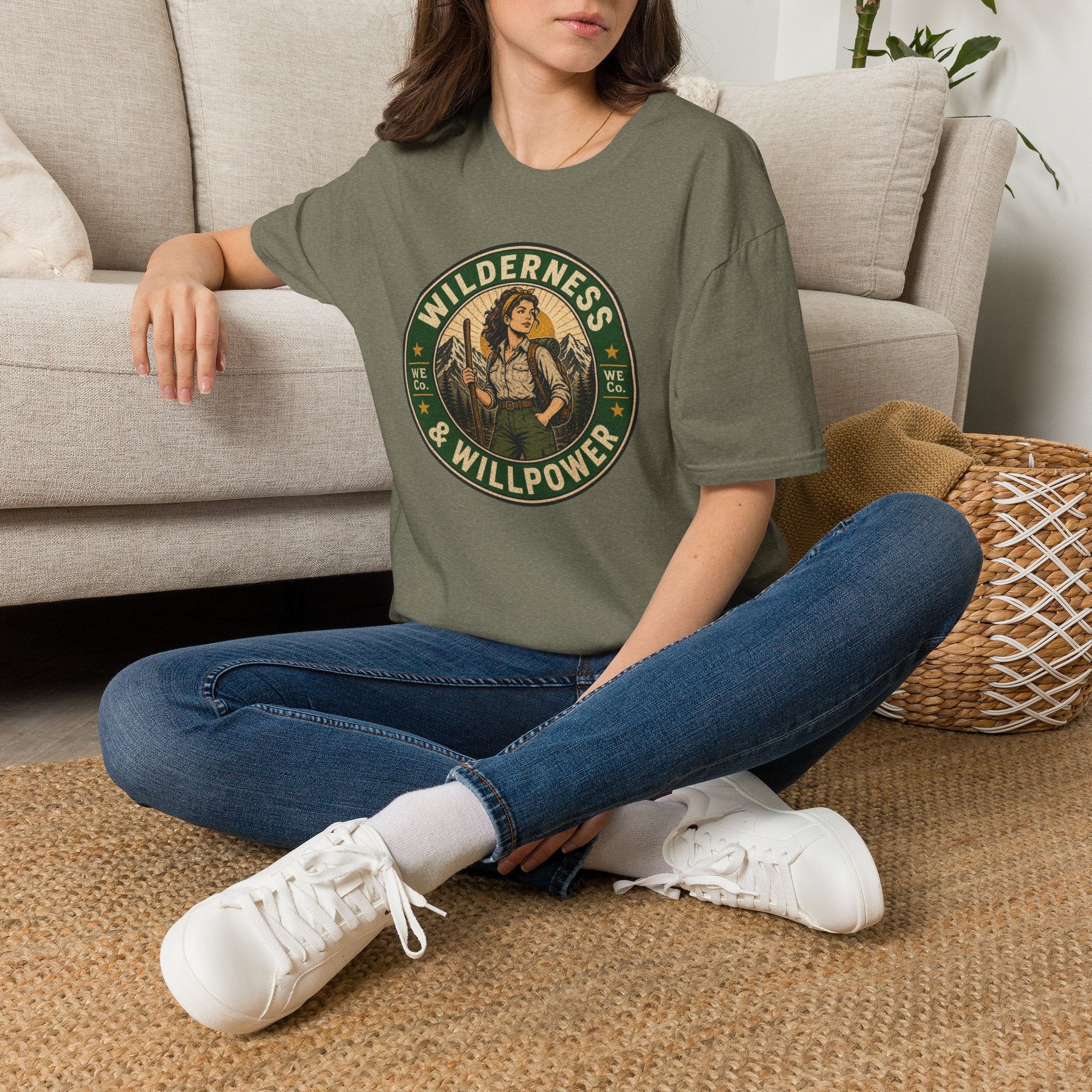 Wilderness & Willpower — Vintage Outdoor Adventure Graphic