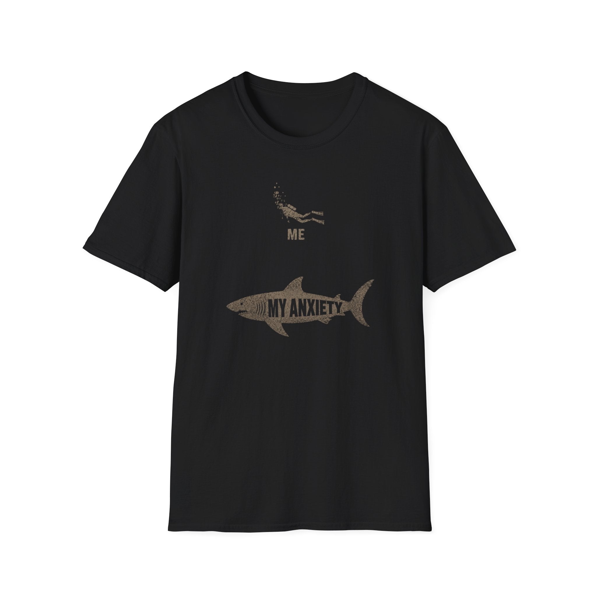 'Me' Diver vs. My Anxiety Shark T-Shirt