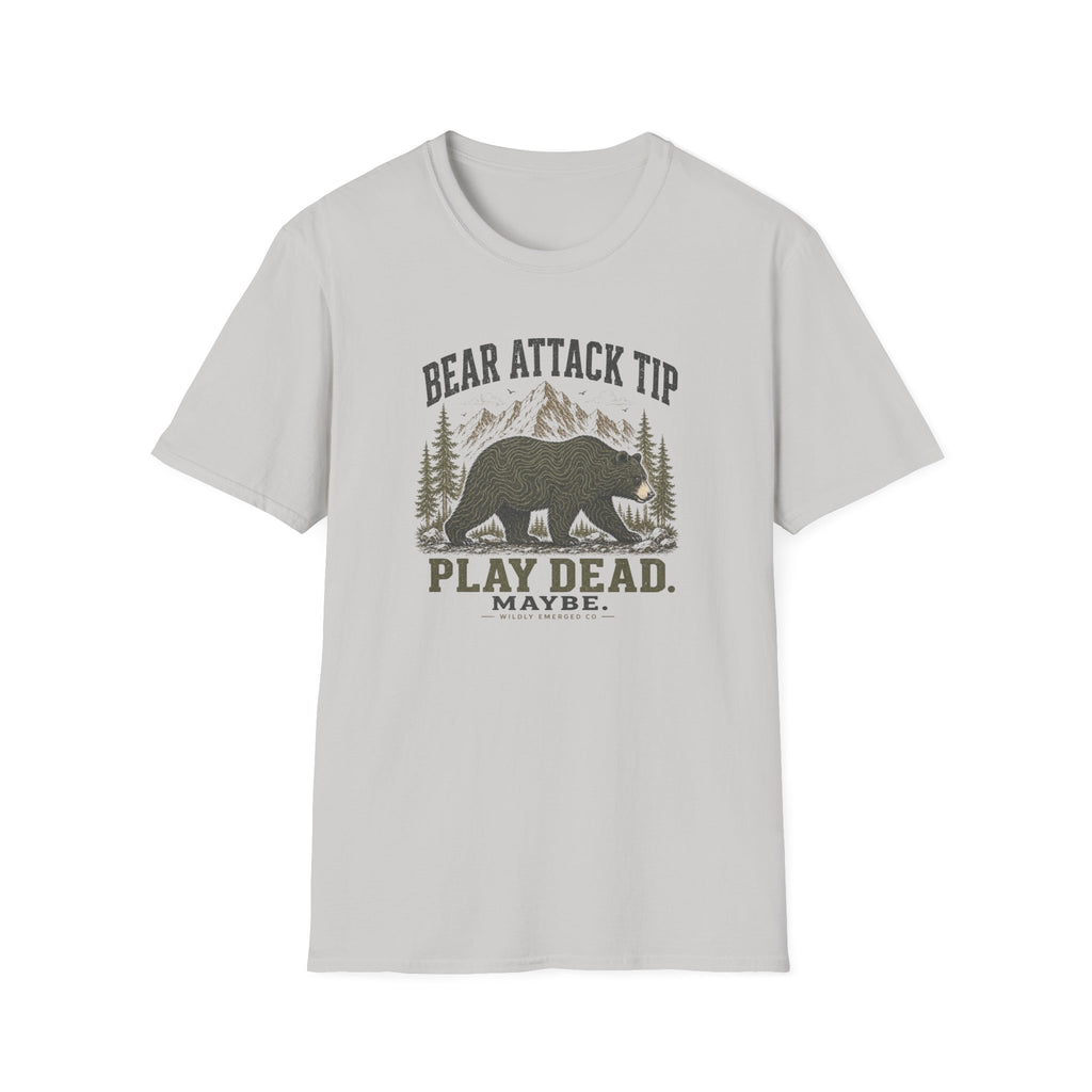 Bear Attack Tip — “Play Dead. Maybe.” Outdoor Hiking Shirt