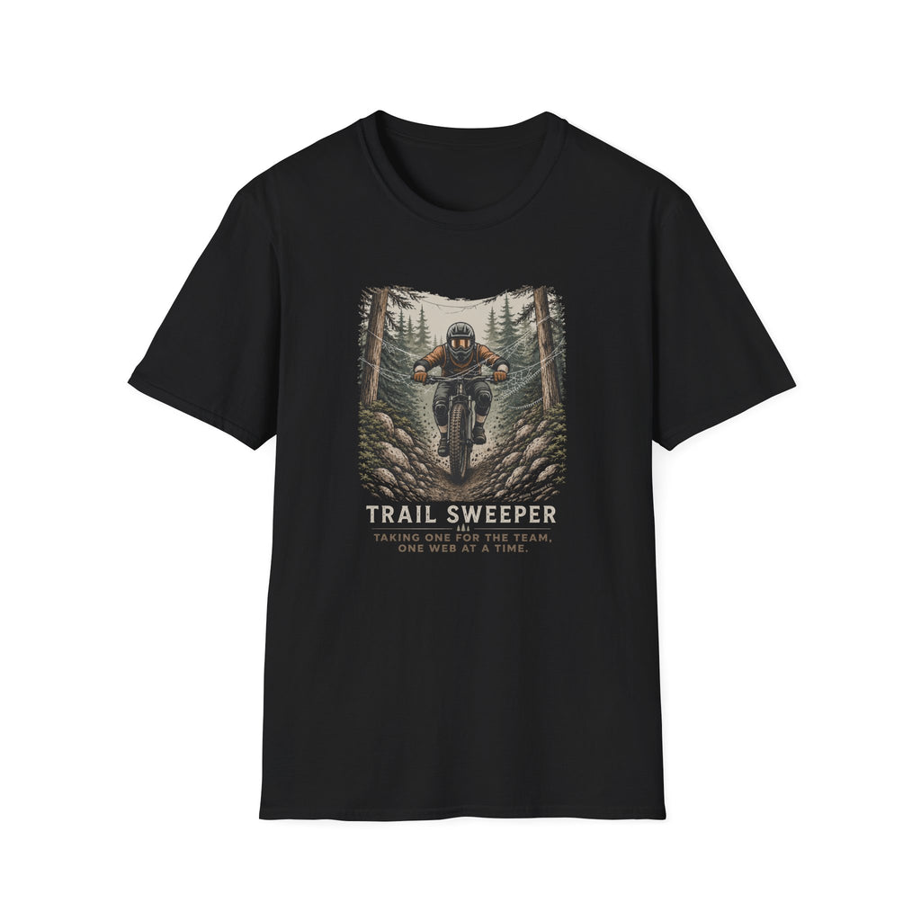 Trail Sweeper Mountain Biker Graphic Tee