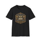 Vintage Jeep 250 Emblem — Quarter-Millennium Off-Road Anniversary Tee