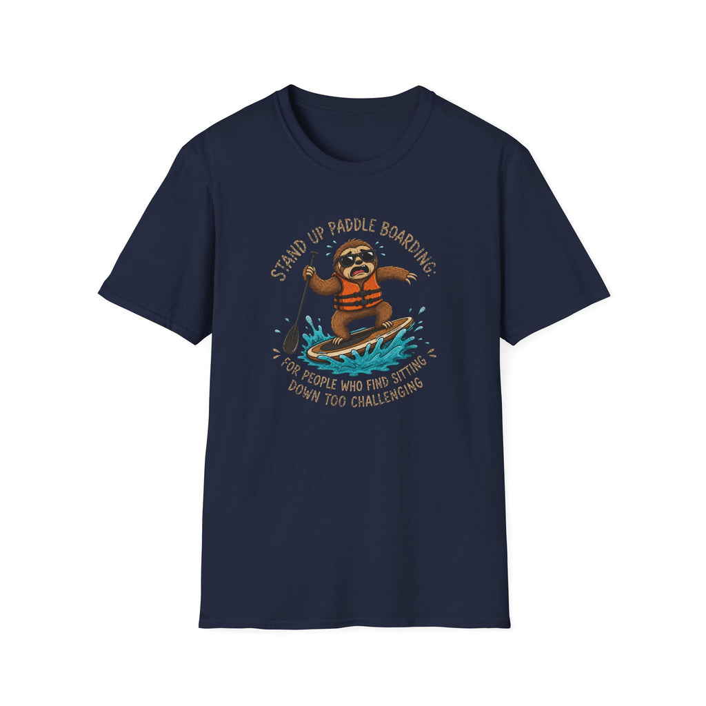 Sloth Paddle Board — "Stand Up Paddle Boarding" Casual Tee