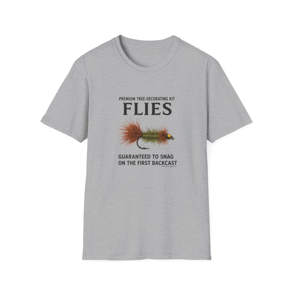 "Premium Tree-Decorating Kit: Flies" Funny Fishing Fly Shirt