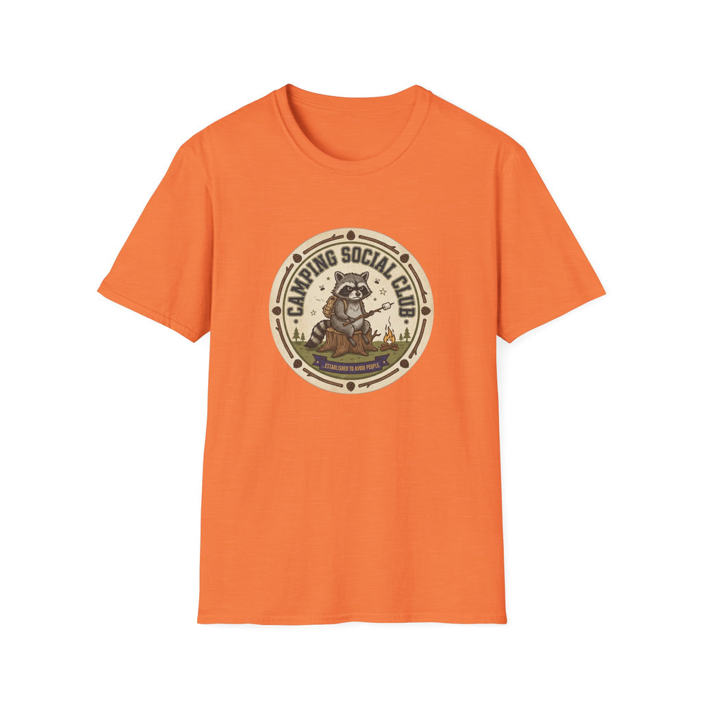 Camping Social Club — Vintage Raccoon Campfire Graphic Tee