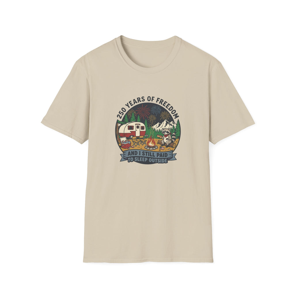 Camping Camper — '25 Years of Freedom' Vintage Outdoor Tee