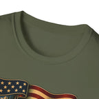 See the USA — Vintage American Flag Scenic Travel Tee