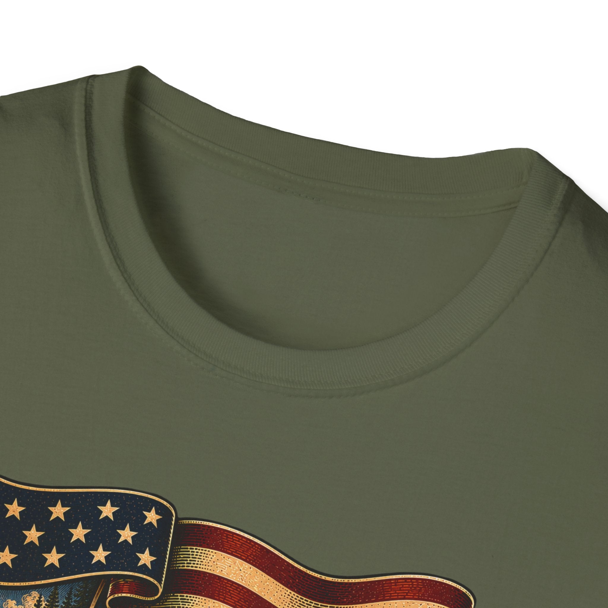 See the USA — Vintage American Flag Scenic Travel Tee