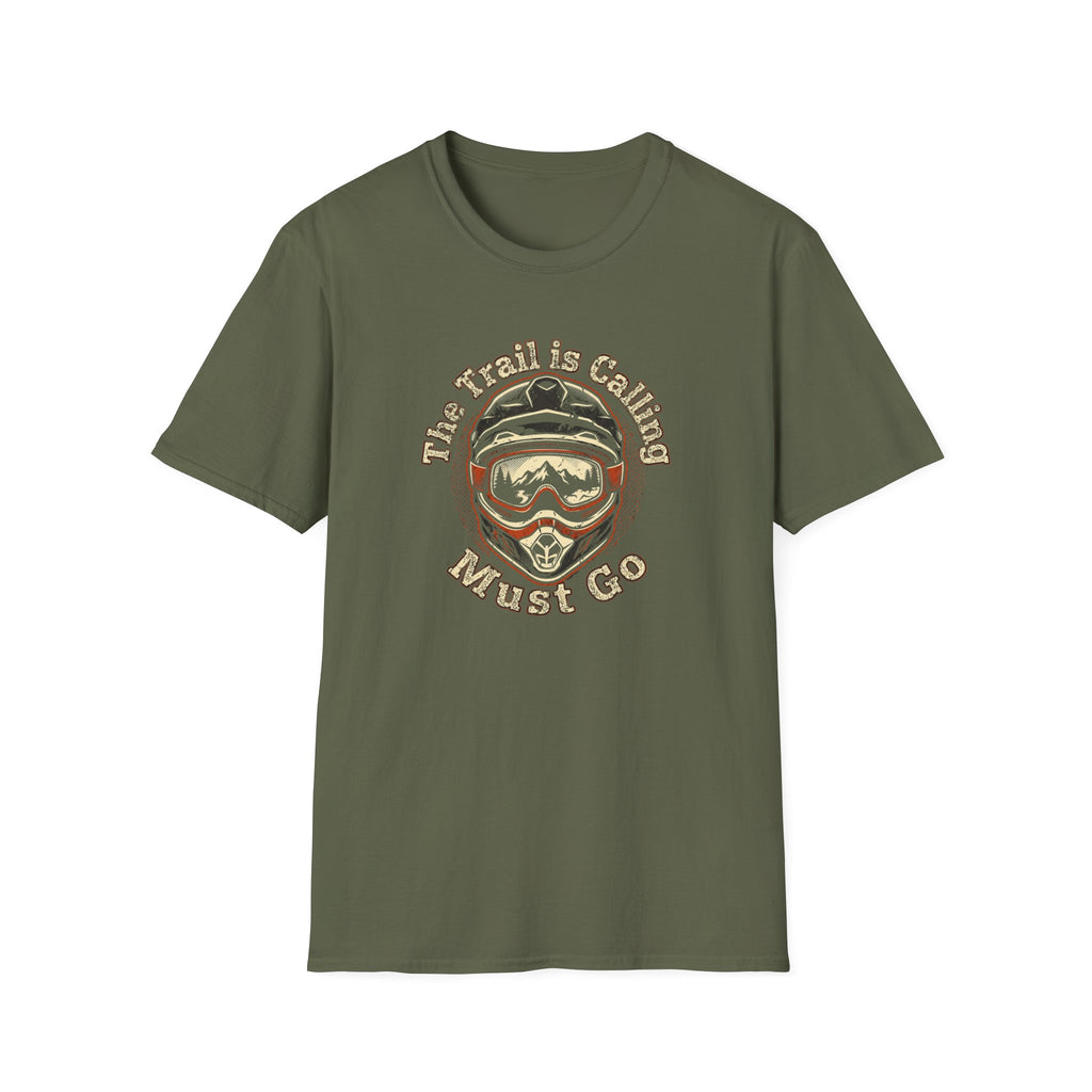 'The Trail Is Calling, Must Go' Vintage Mountain Helmet Tee