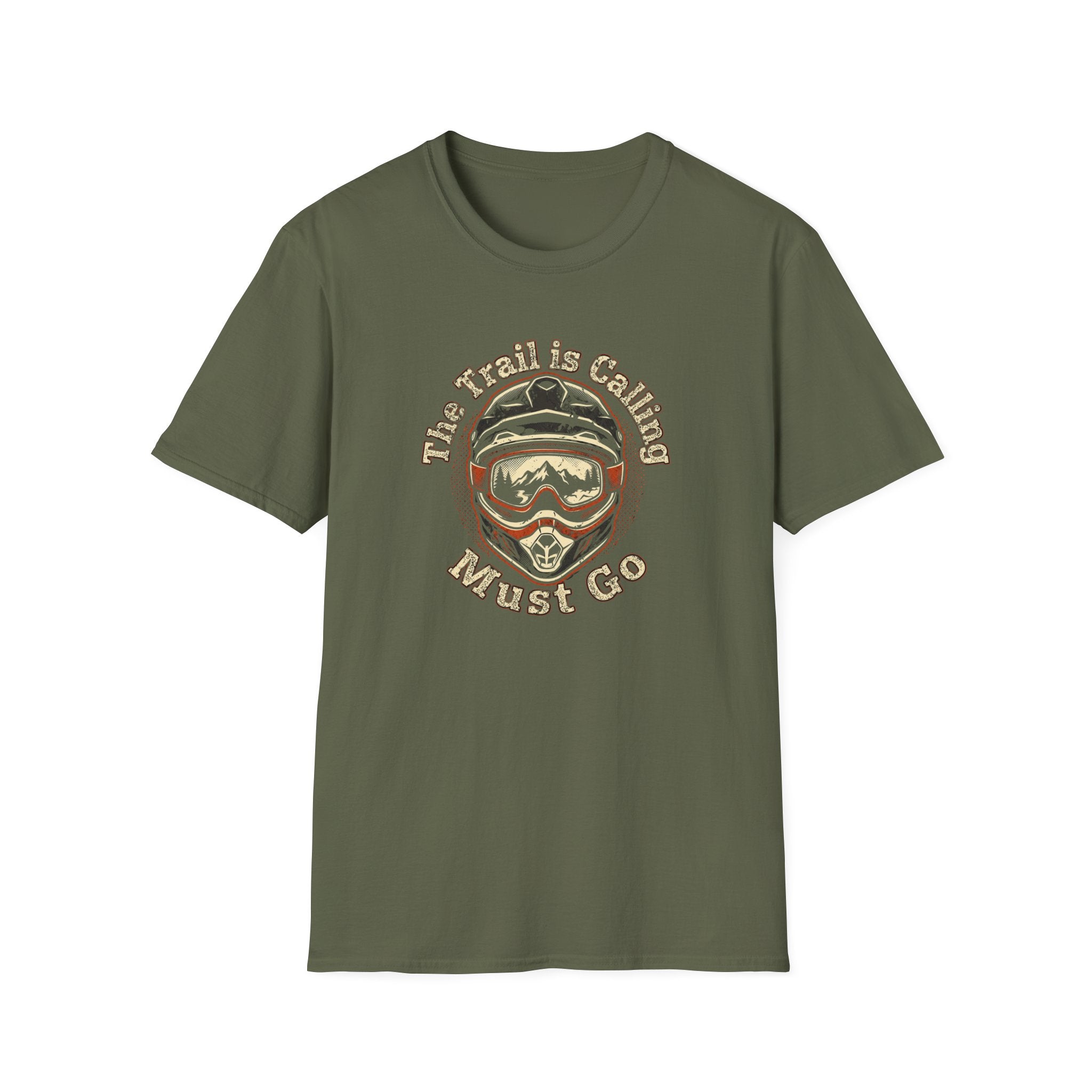 'The Trail Is Calling, Must Go' Vintage Mountain Helmet Tee