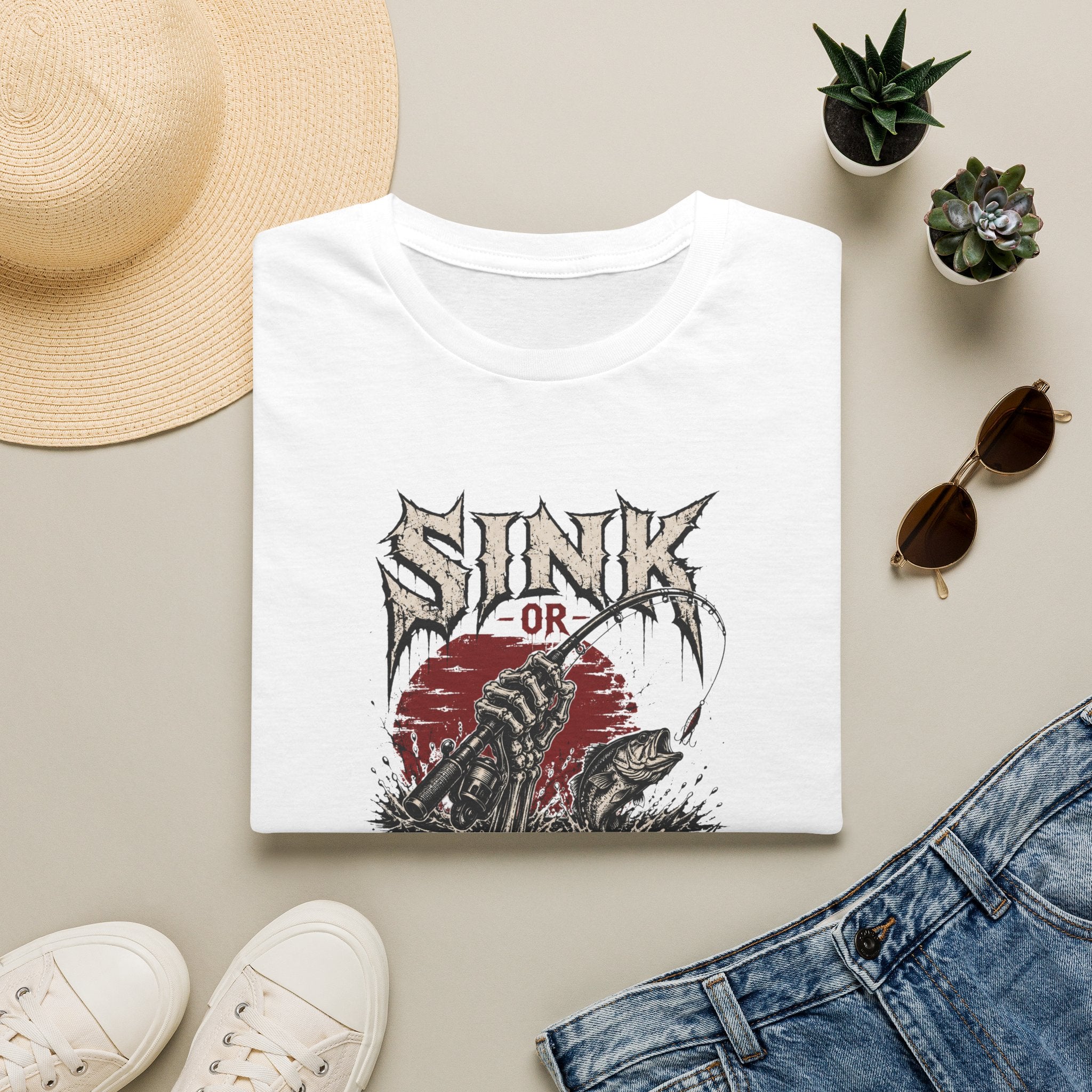 Sink or Swim — Vintage Skull & Anchor Surf Punk Tee
