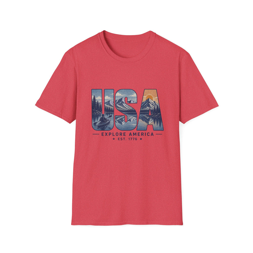 USA Explore America — Vintage National Parks Graphic Tee