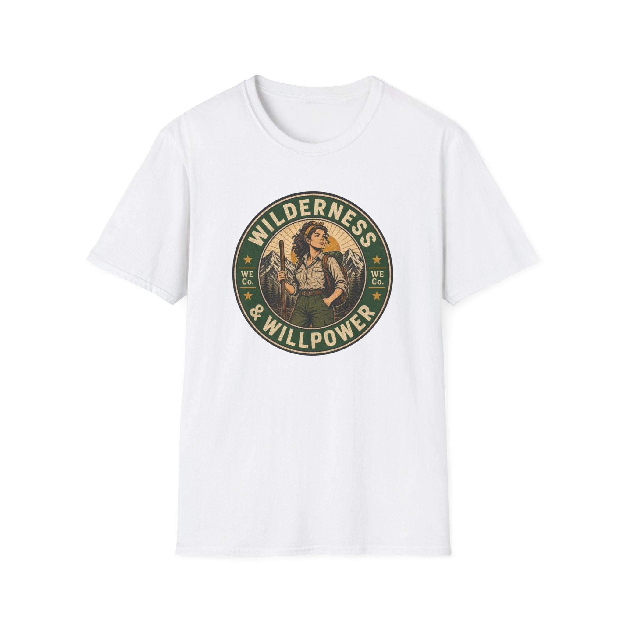 Wilderness & Willpower — Vintage Outdoor Adventure Graphic