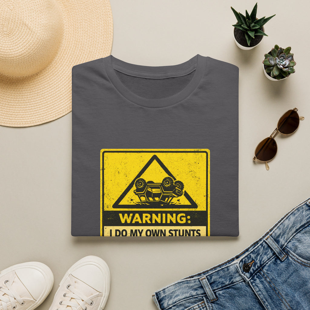 "Warning: I Do My Own Stunts (Unintentionally)" Vintage Warning Sign