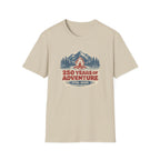 250 Years of Adventure — 1776–2026 Patriotic Outdoor Campfire Tee