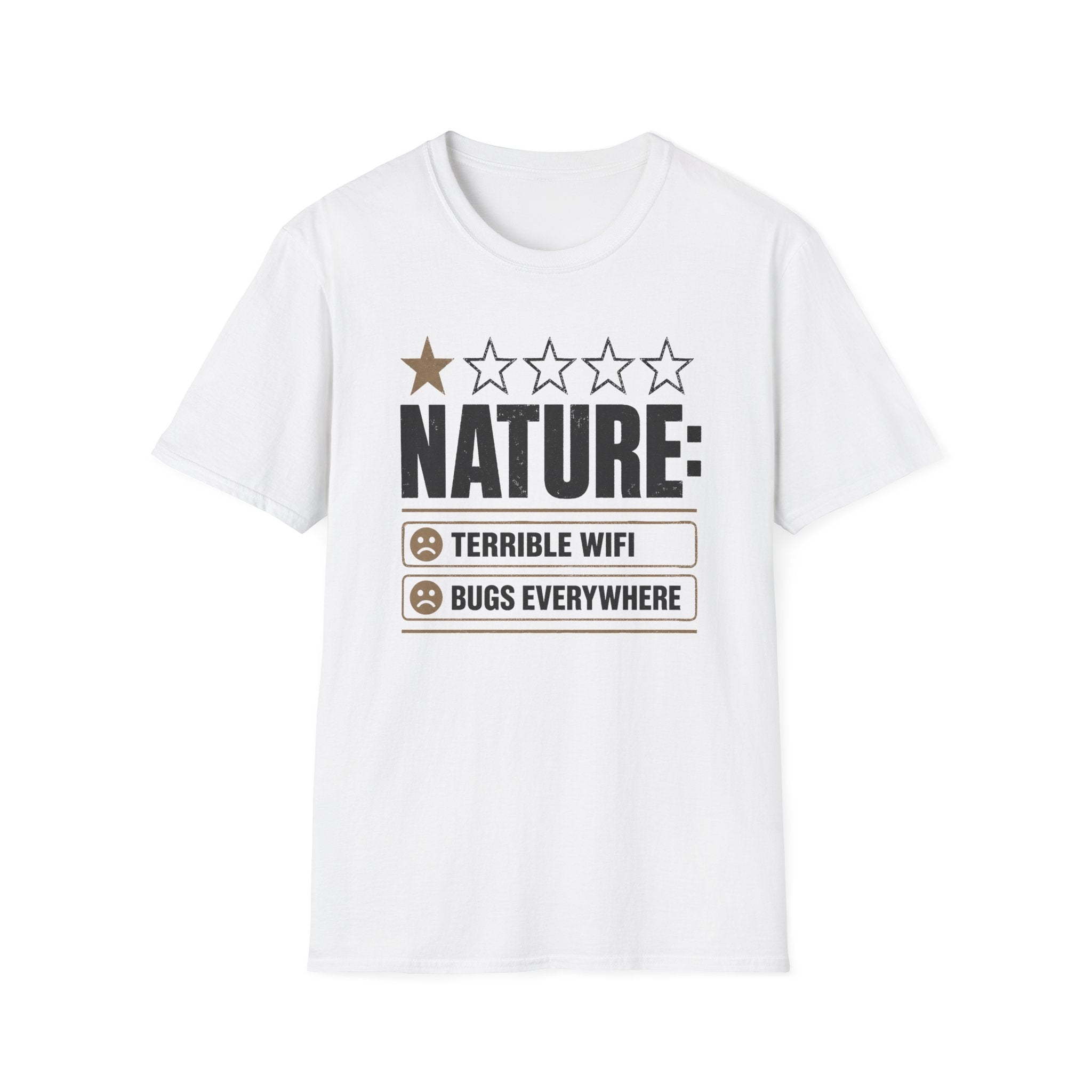 "Nature: 1-Star" Funny Camping T-Shirt