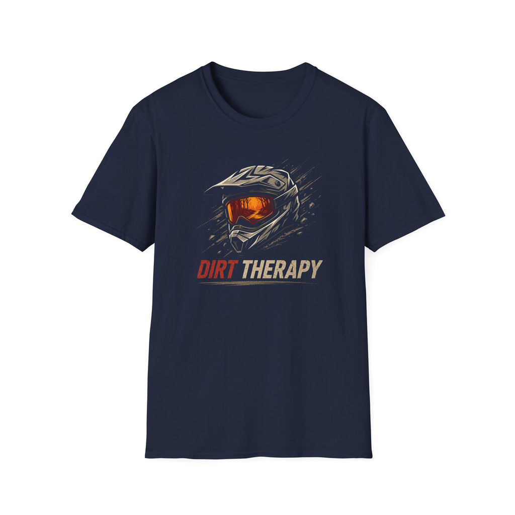 Motocross Helmet — 'Dirt Therapy' Off-Road Riding Tee