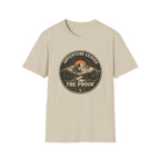 Adventure Leaves Mountain — Retro Sunset Outdoors Graphic Tee