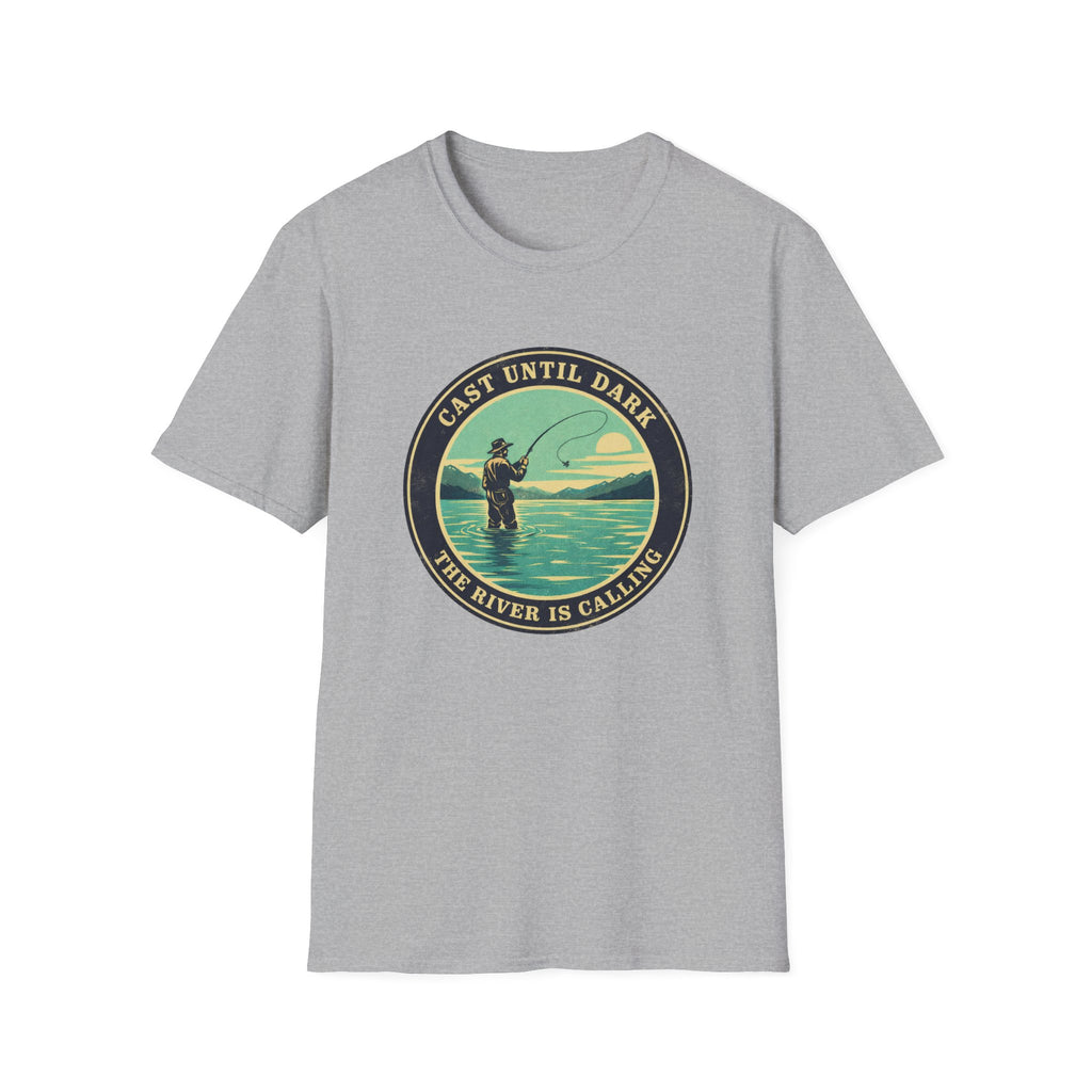 "Cast Until Dark" Vintage River Angler Tee