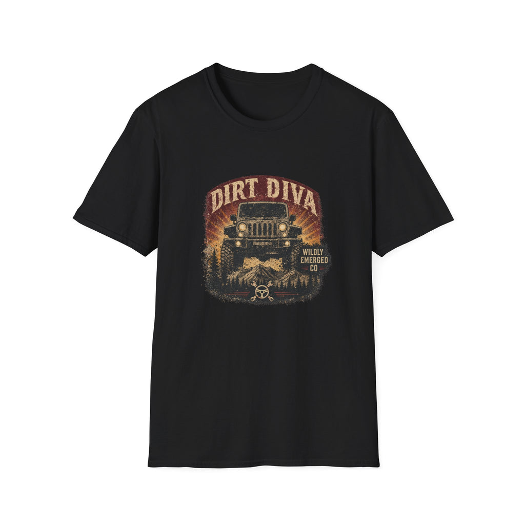 Dirt Diva Jeep — Off‑Road Women's Adventure Tee
