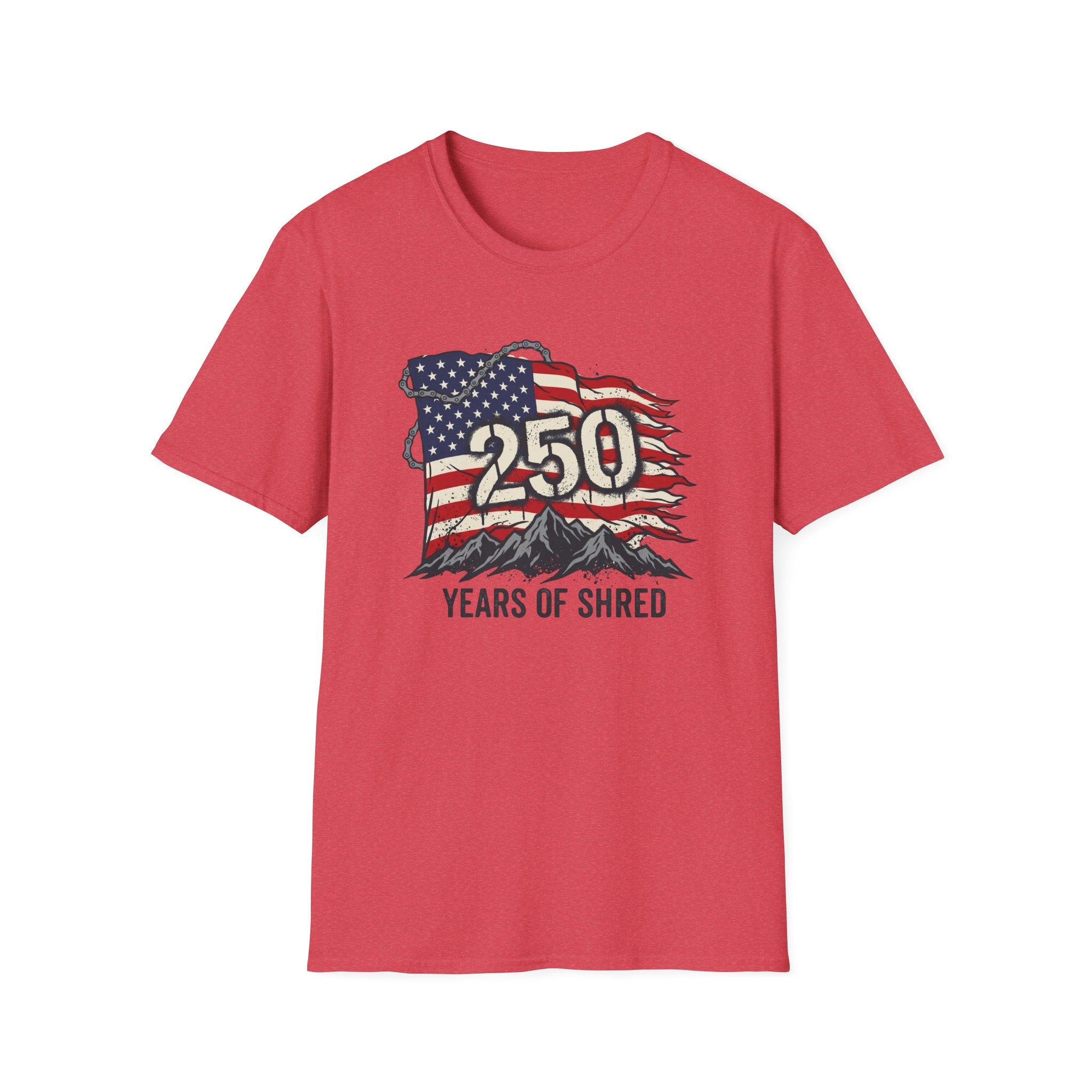 250 Years of Shred — Vintage American Flag Guitar Tee