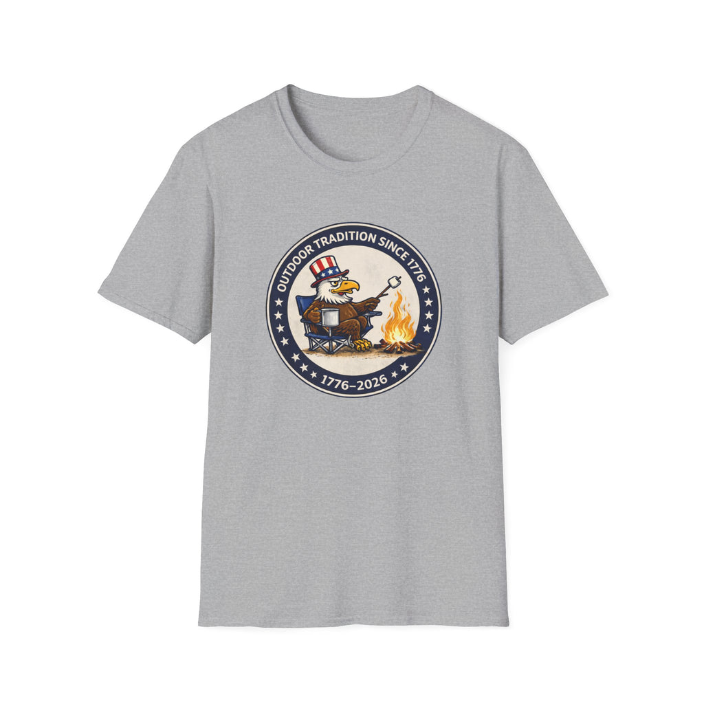 Patriotic Eagle Campfire — “Outdoor Tradition Since 1776”