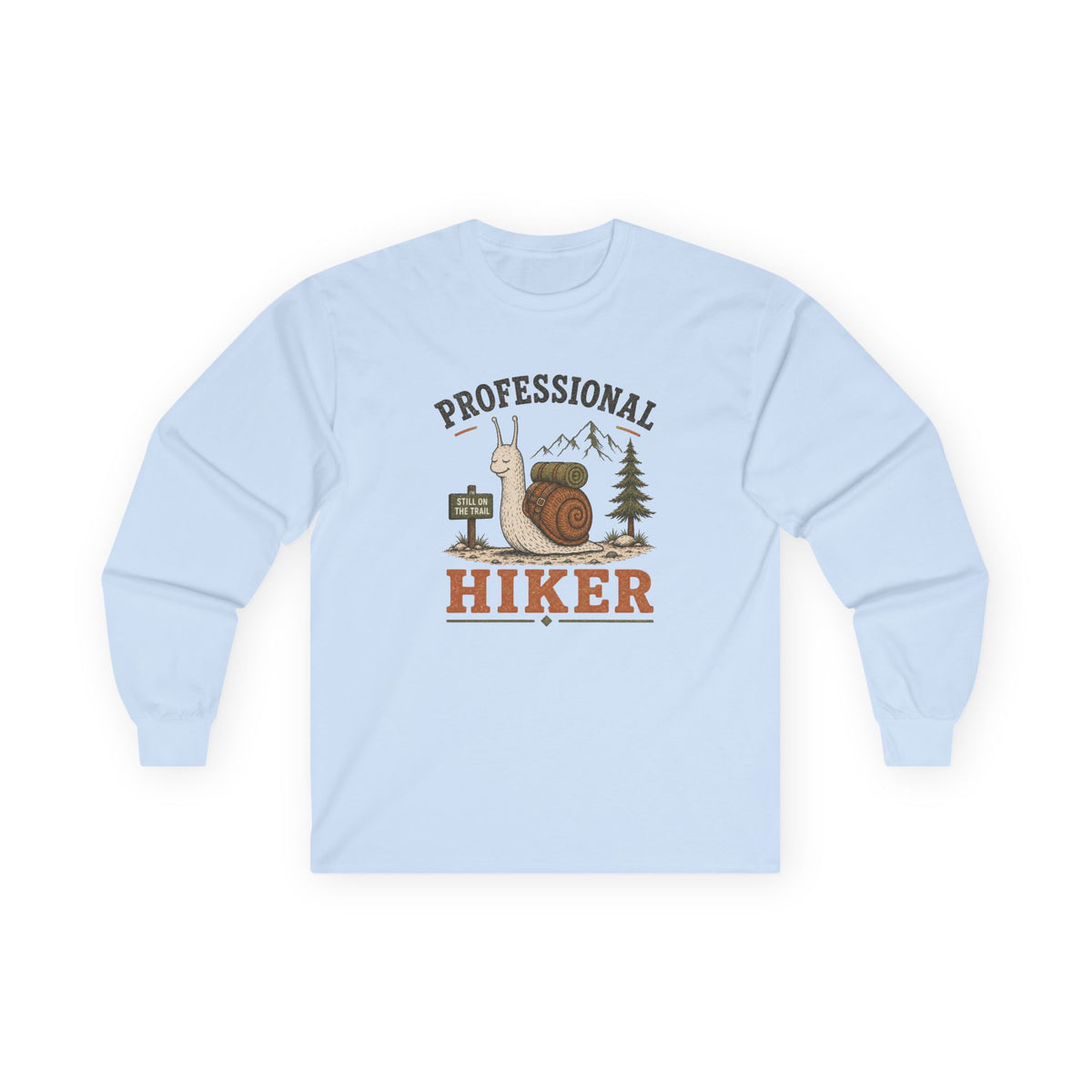 Snail Professional Hiker - Long Sleeve Graphic Tee