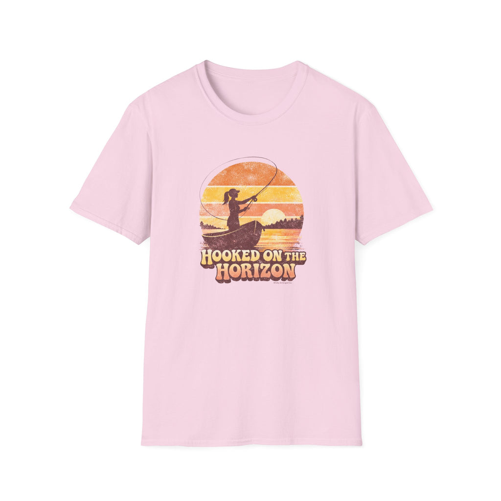 "Hooked on the Horizon" Sunset Angler Tee