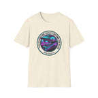 Adventure Helmet— "The Adventure Awaits Beyond the Road" Motorcycle Tee