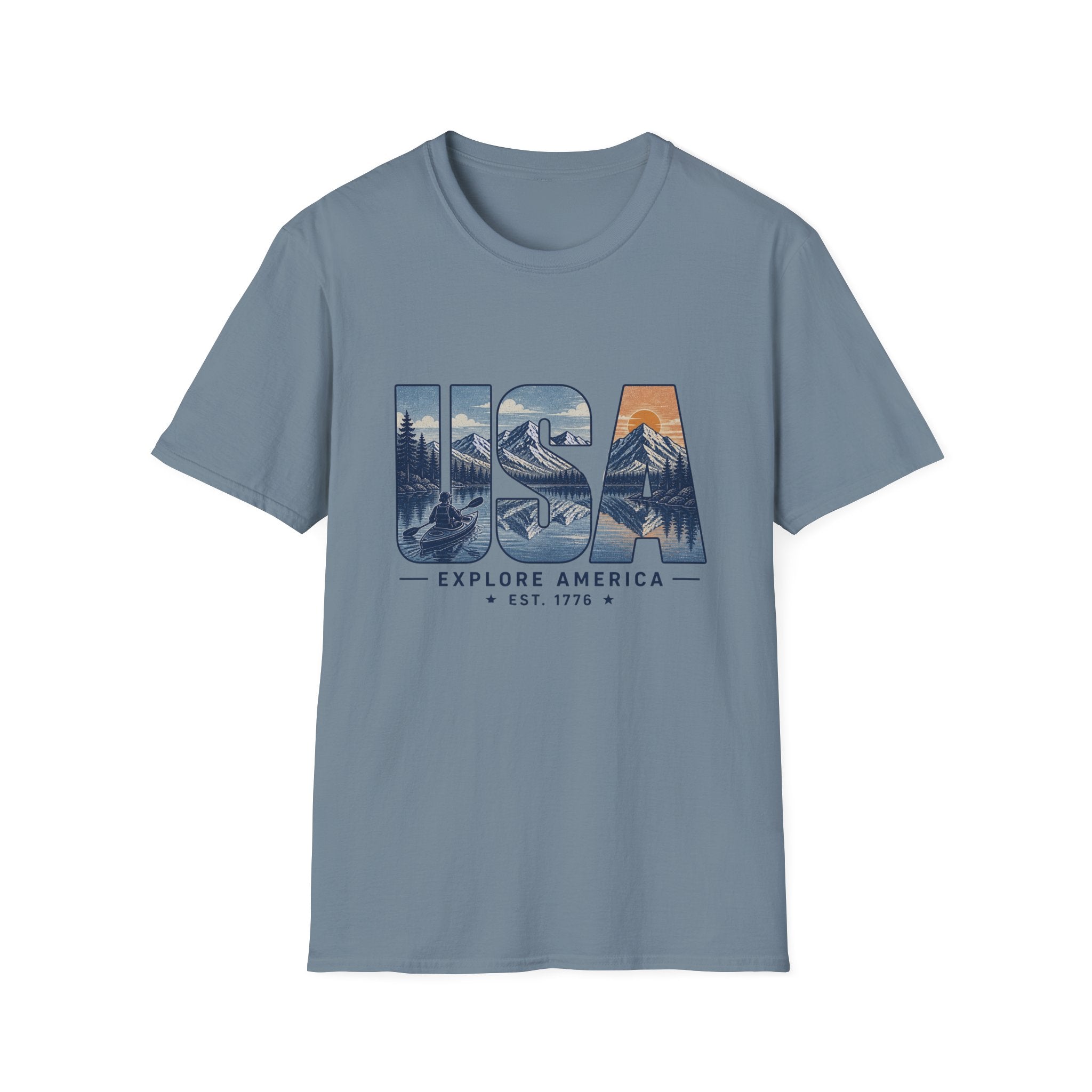 USA Explore America — Vintage National Parks Graphic Tee