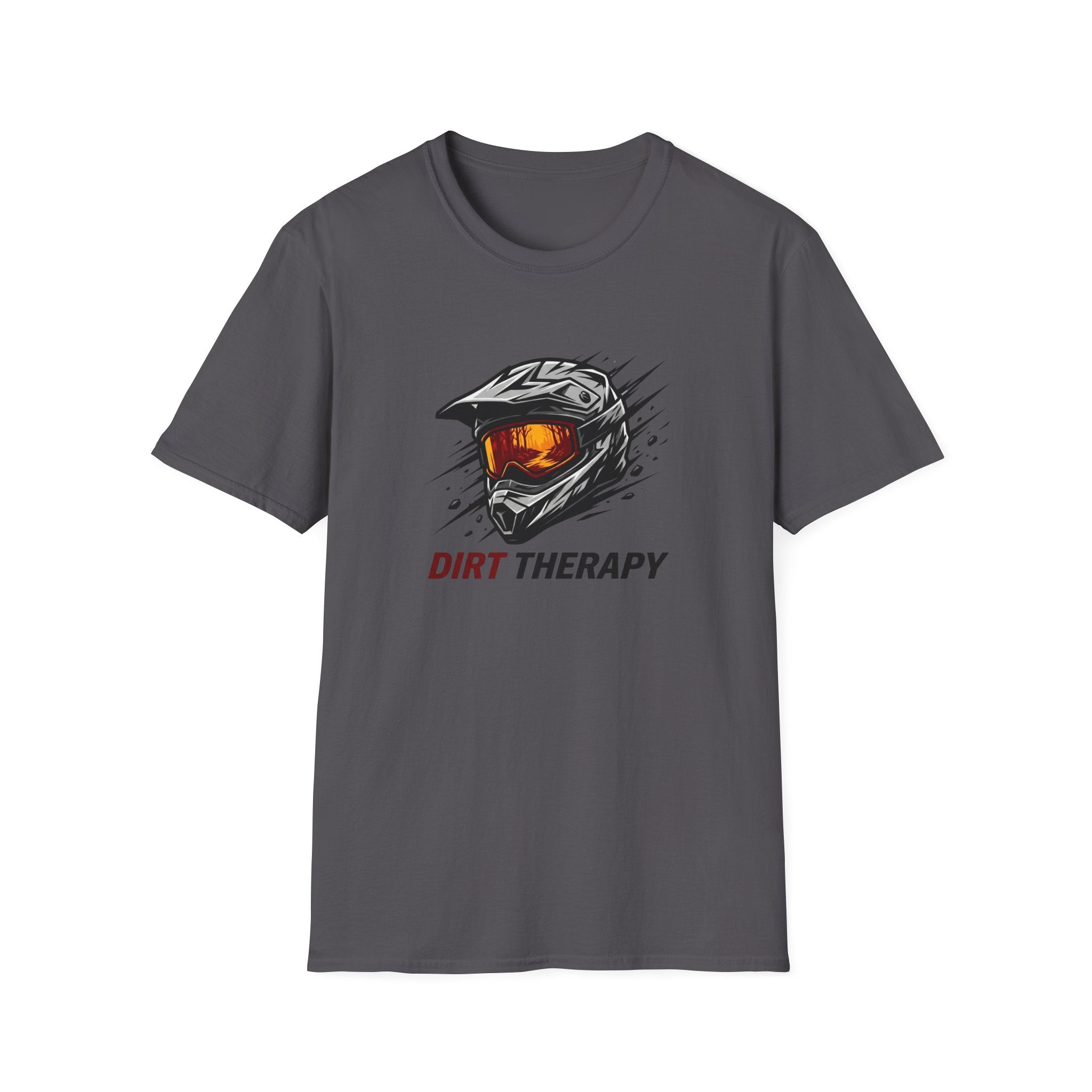 Motocross Helmet — 'Dirt Therapy' Off-Road Riding Tee