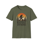 Bigfoot Needs Coffee T-Shirt – Funny Sasquatch Camping Graphic Tee