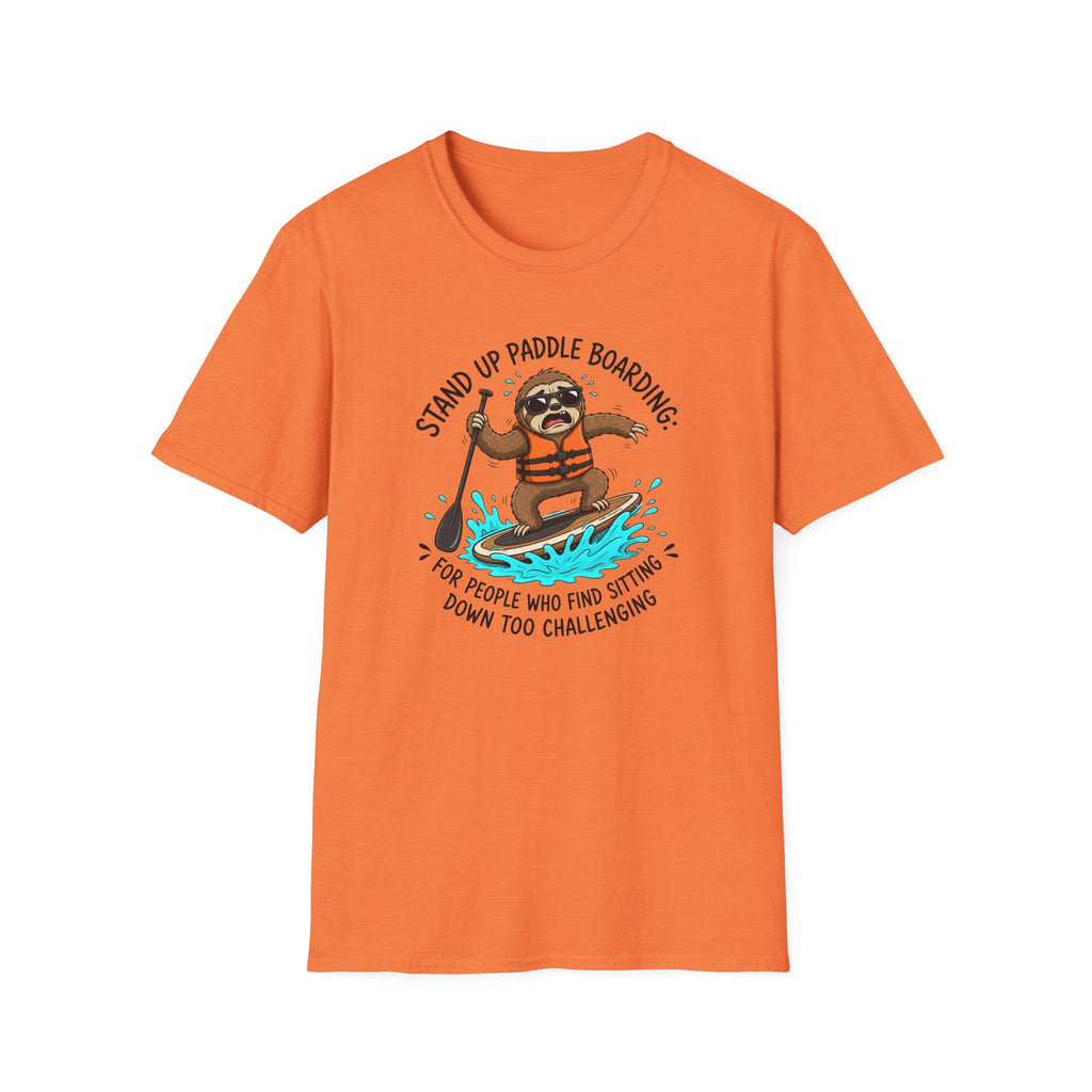 Sloth Paddle Board — "Stand Up Paddle Boarding" Casual Tee