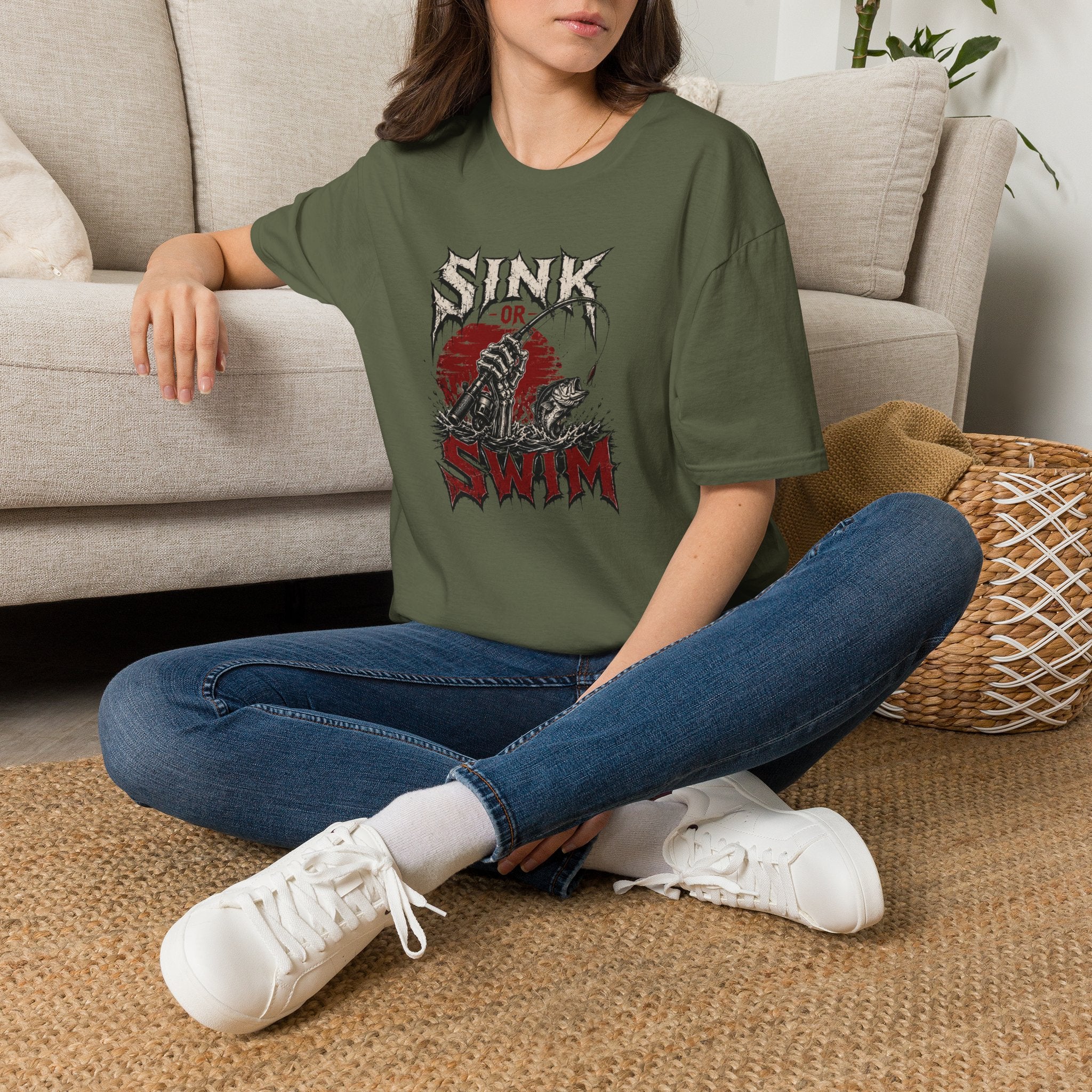 Sink or Swim — Vintage Skull & Anchor Surf Punk Tee
