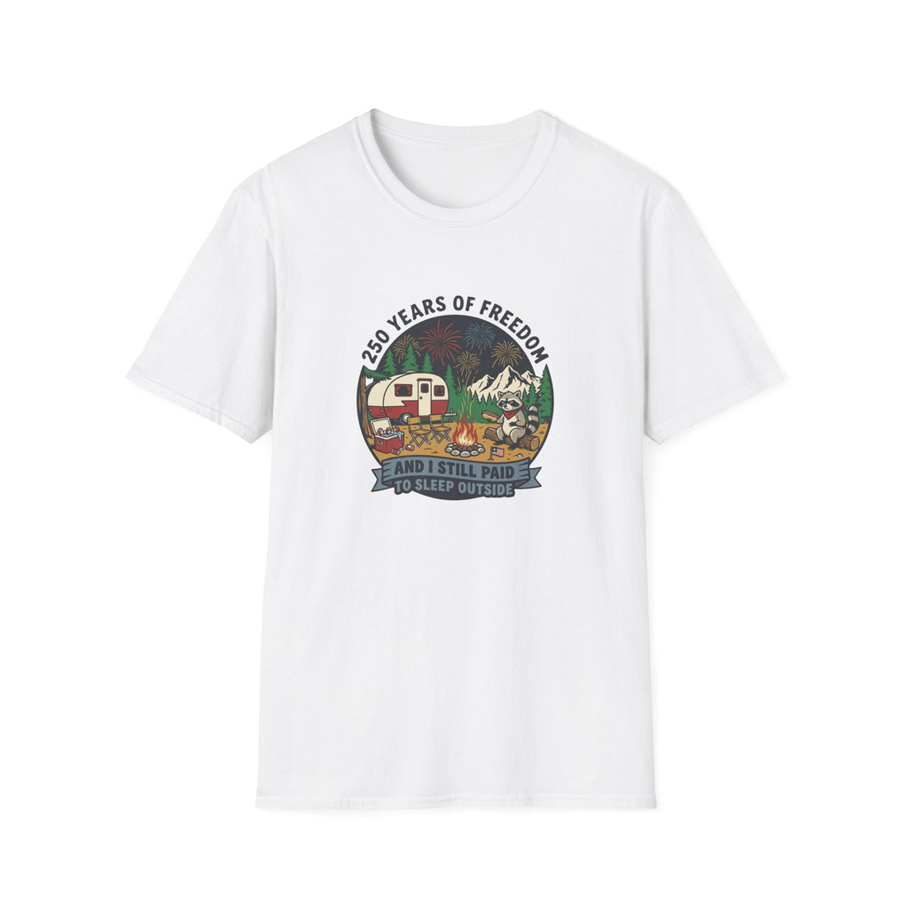 Camping Camper — '25 Years of Freedom' Vintage Outdoor Tee
