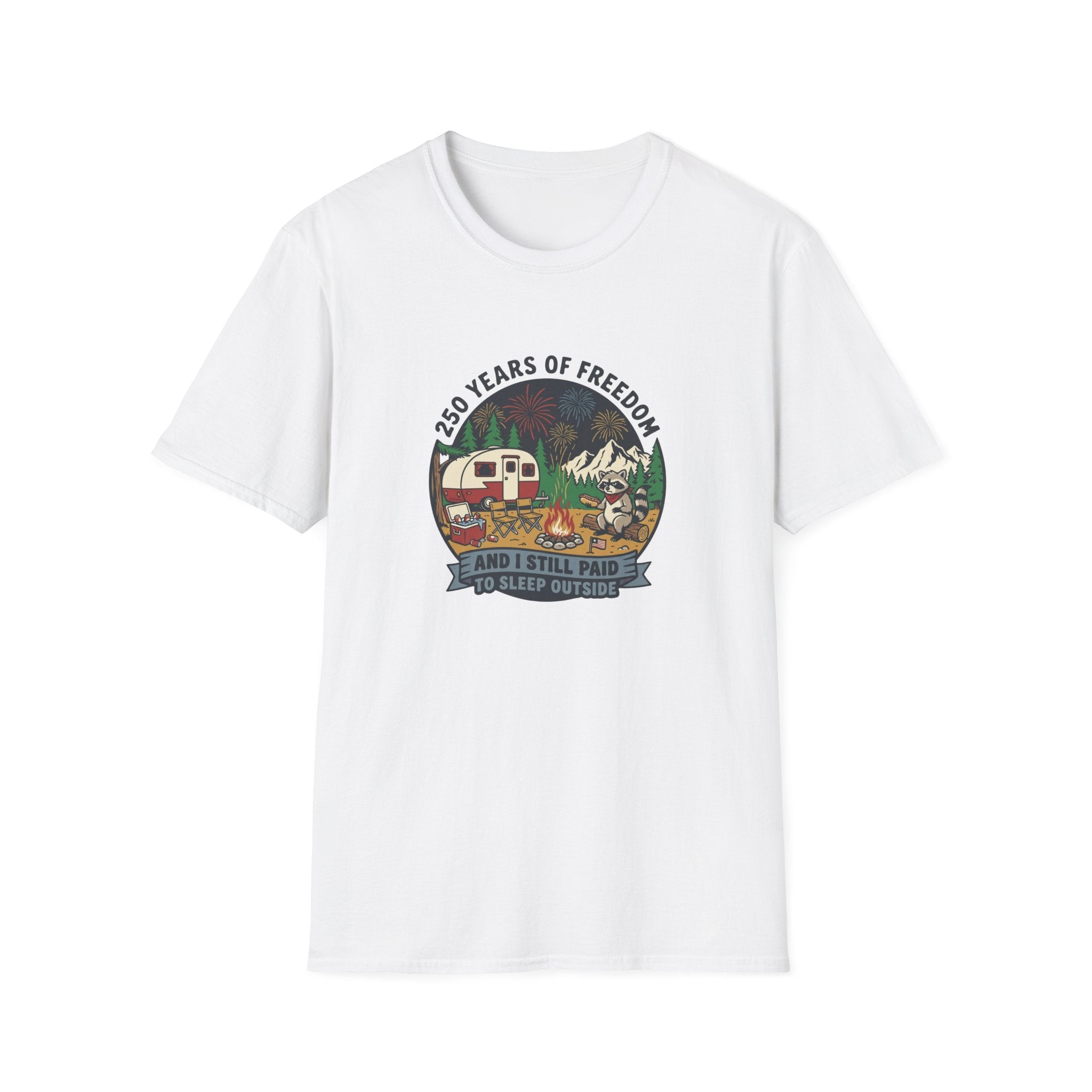 Camping Camper — '25 Years of Freedom' Vintage Outdoor Tee