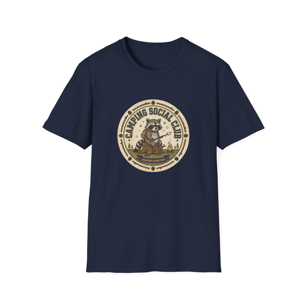 Camping Social Club — Vintage Raccoon Campfire Graphic Tee
