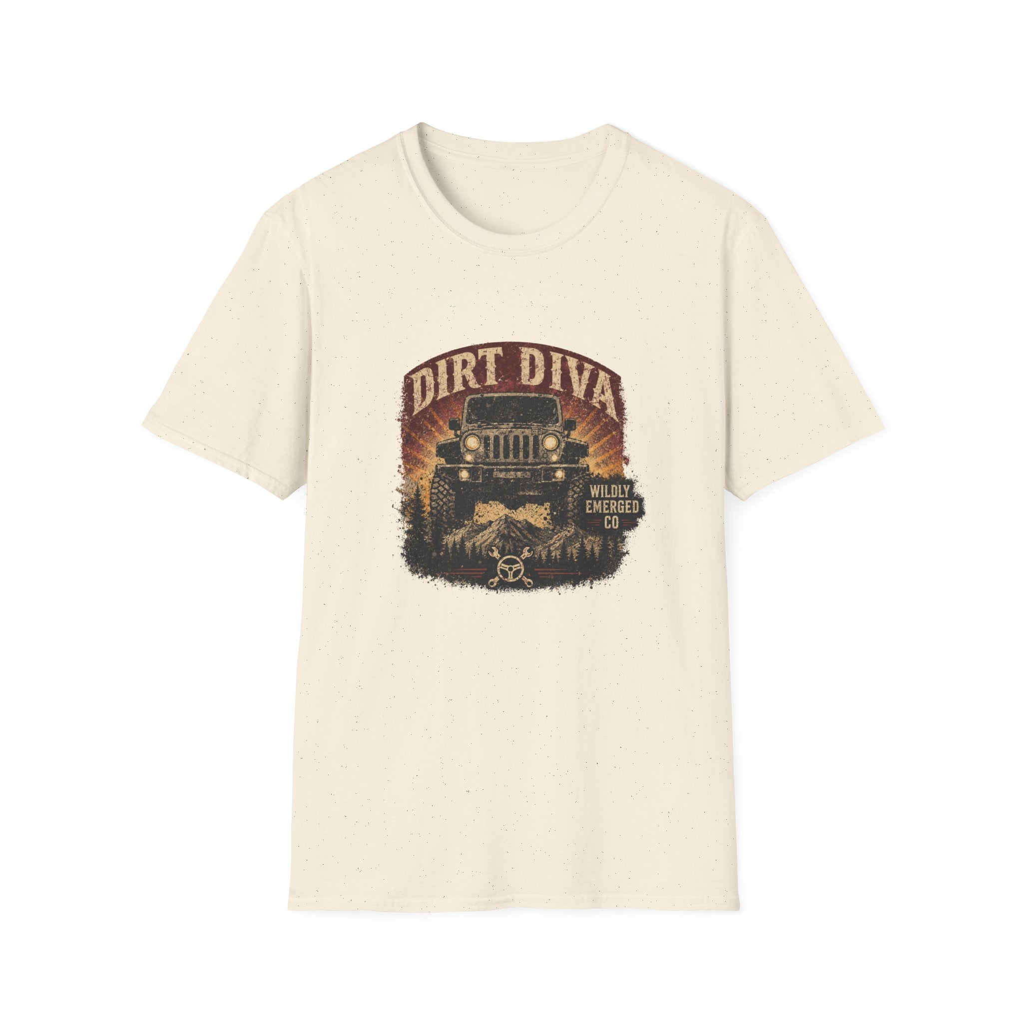 Dirt Diva Jeep — Off‑Road Women's Adventure Tee