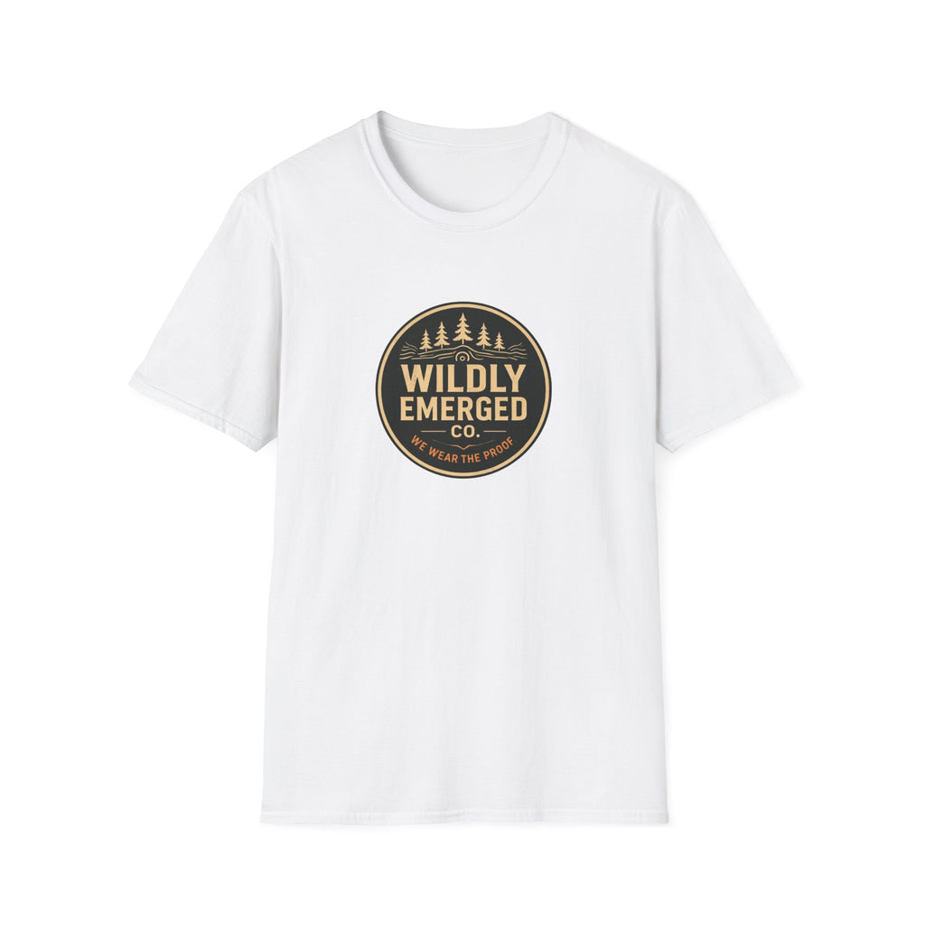 Wildly Emerged Co. Vintage Adventure T-Shirt — Outdoor Forest Logo Tee
