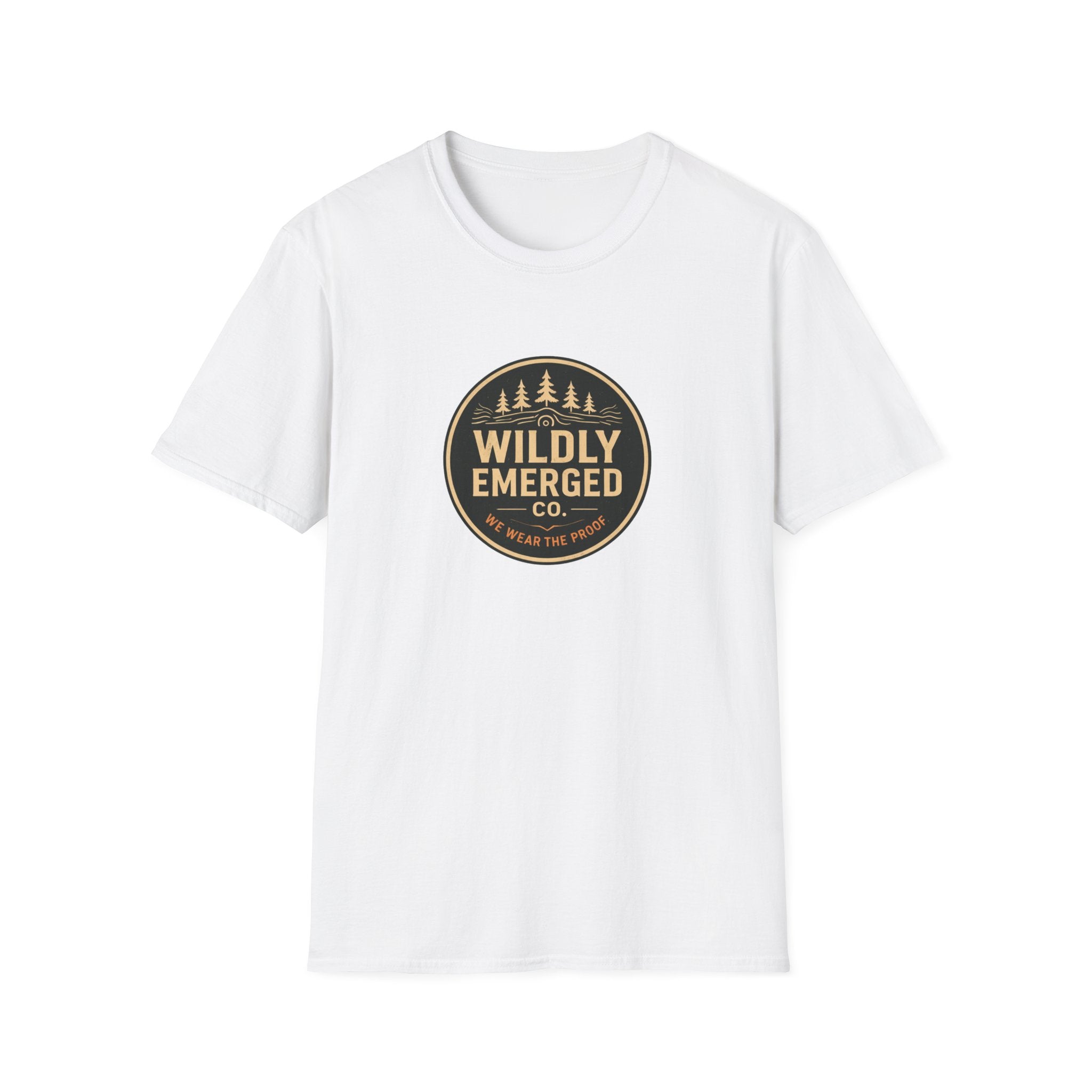 Wildly Emerged Co. Vintage Adventure T-Shirt — Outdoor Forest Logo Tee