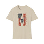 American Kayak Flag — Patriotic Kayaking Tee for Outdoorsmen