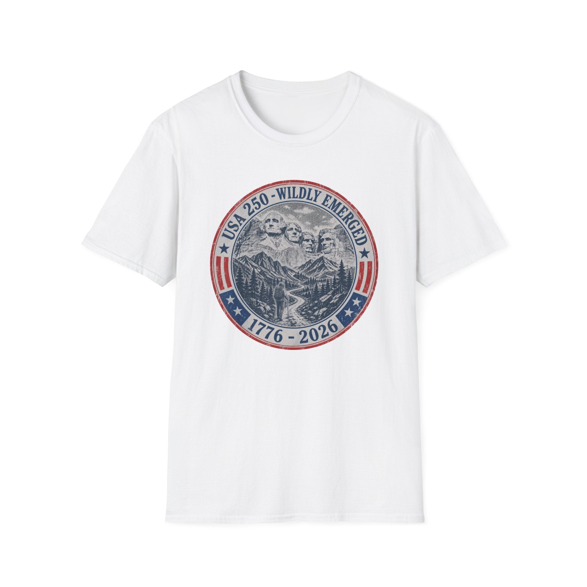 USA 250th - Mount Rushmore Hiking Tee