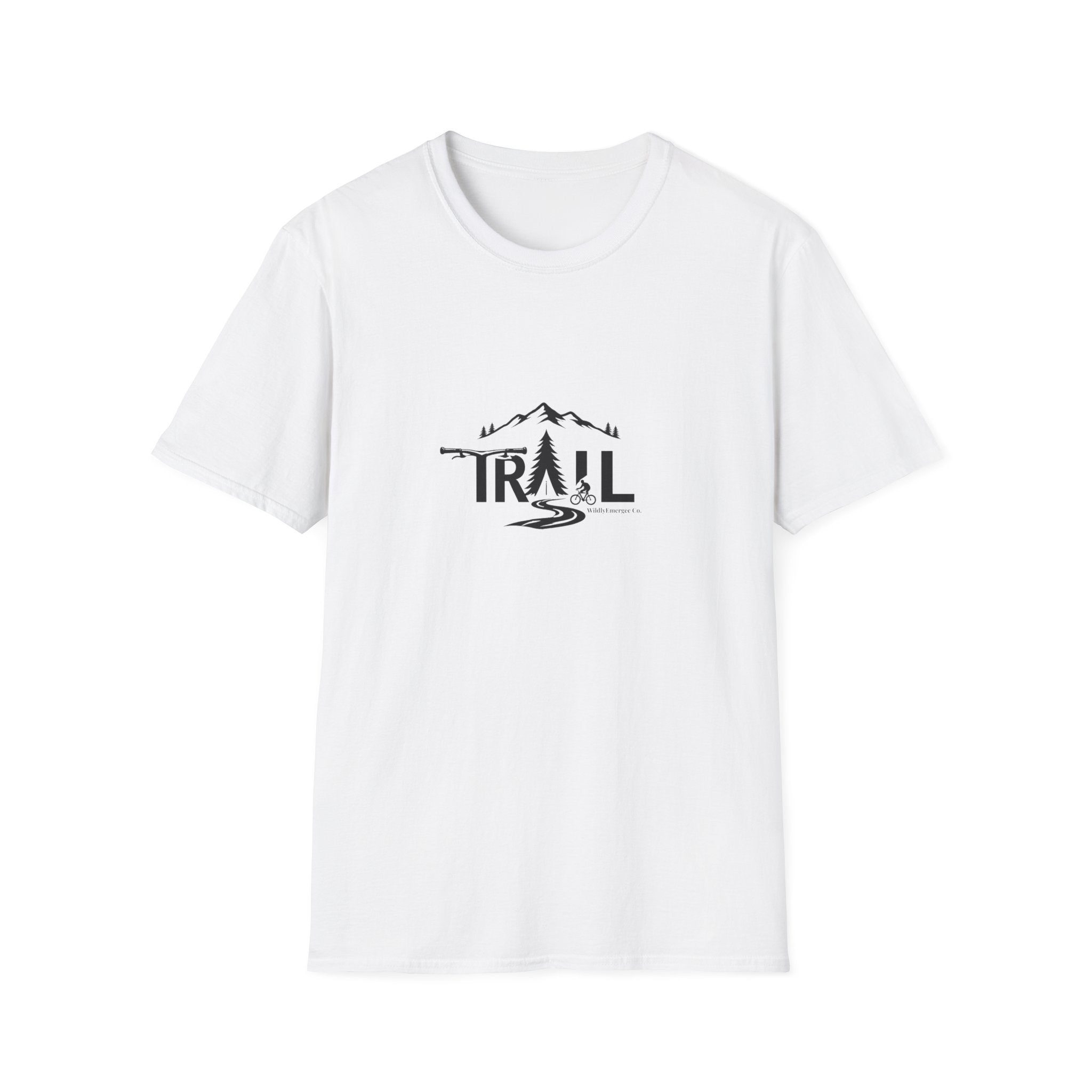 Trail Graphic T-Shirt — Mountain & Pine Tree Hiking Design