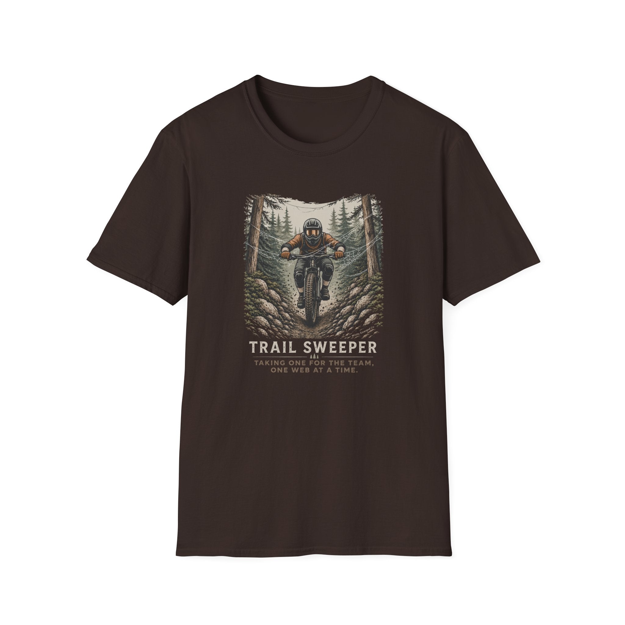 Trail Sweeper Mountain Biker Graphic Tee