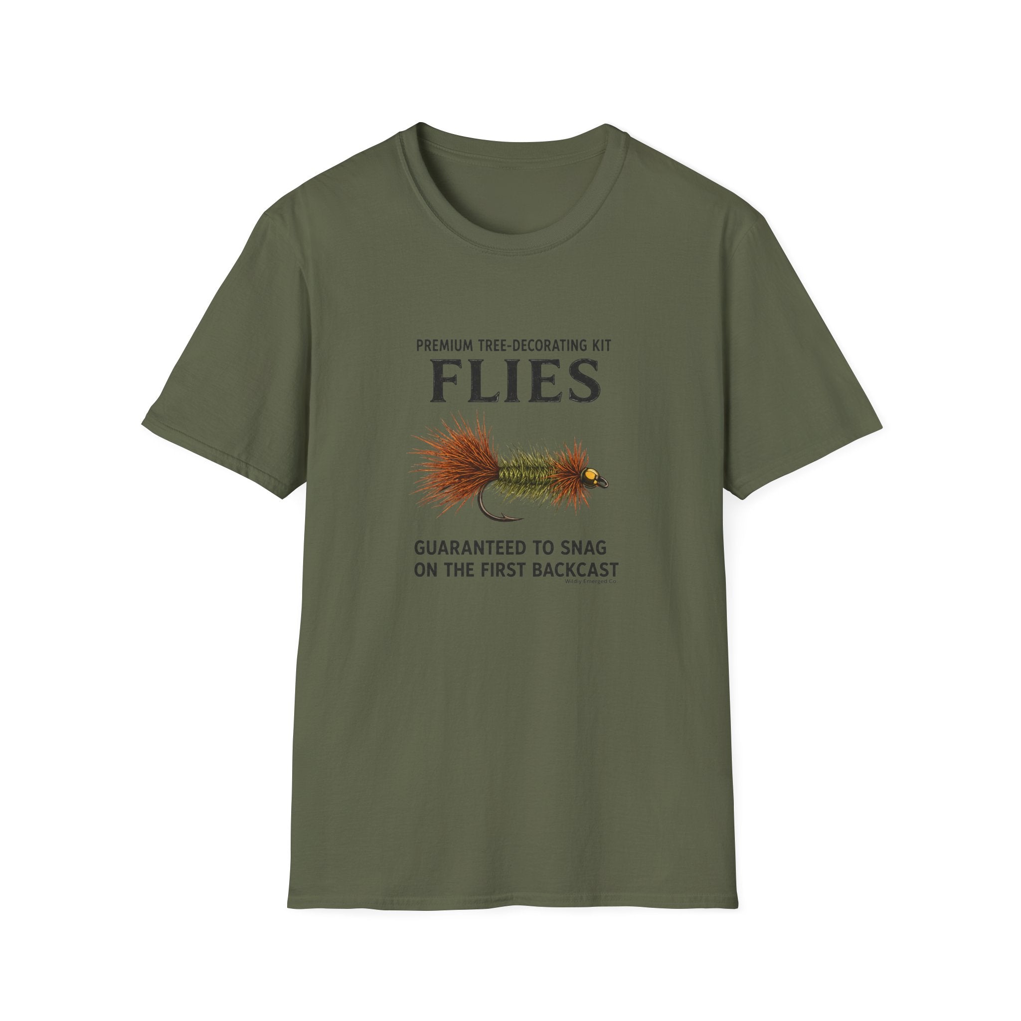 "Premium Tree-Decorating Kit: Flies" Funny Fishing Fly Shirt