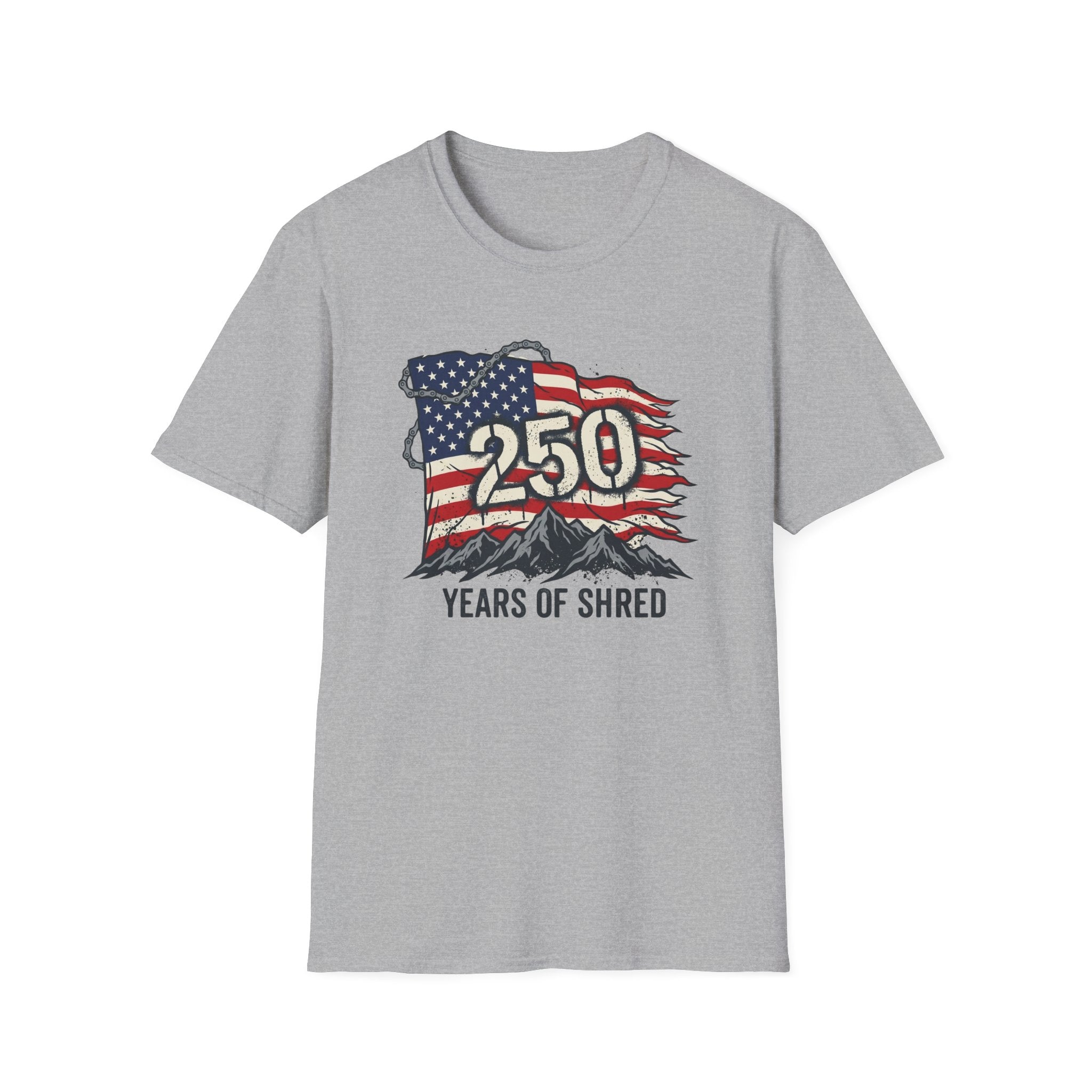 250 Years of Shred — Vintage American Flag Guitar Tee